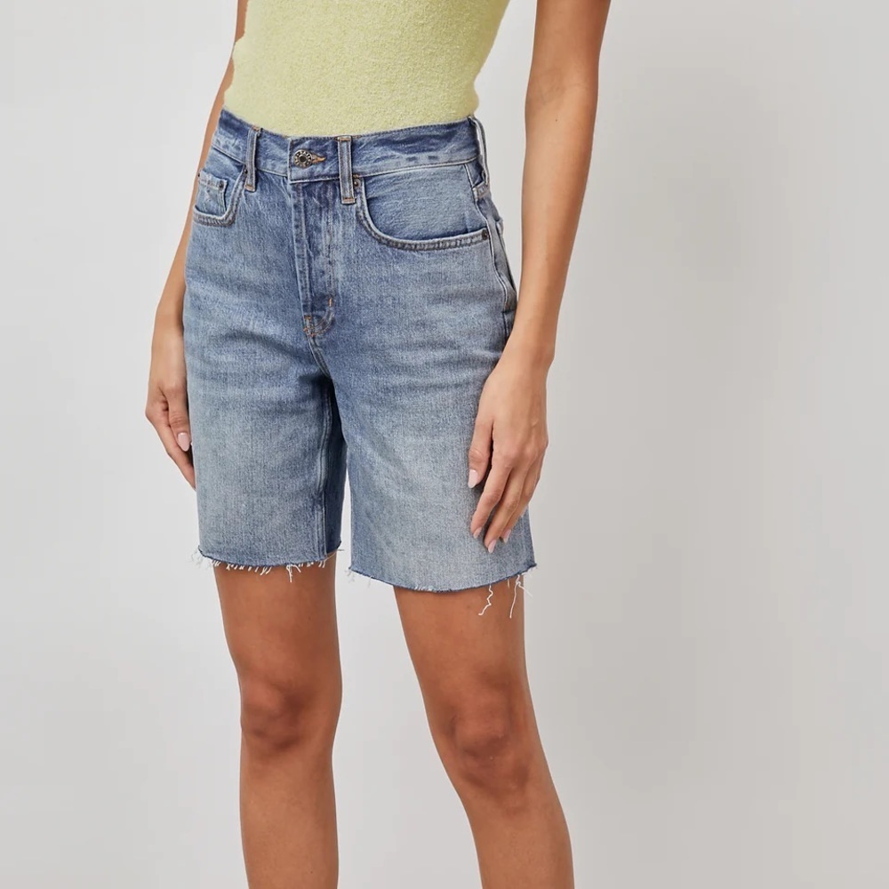 Rails Beachwood High‎ Rise Bermuda Shorts in Lake